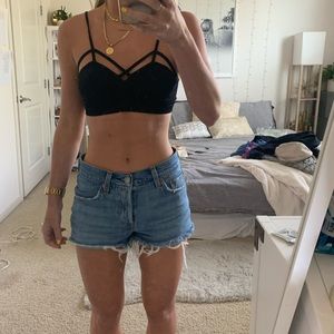 LF black bralette